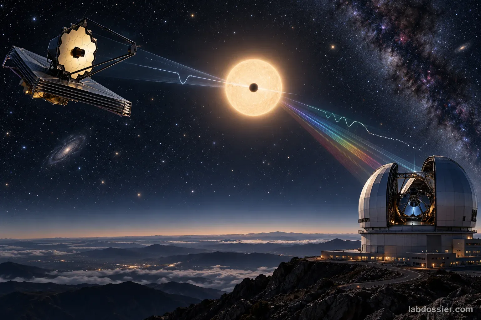 A space telescope and ground observatory make complementary follow-up observations of a star with a transiting planet candidate.